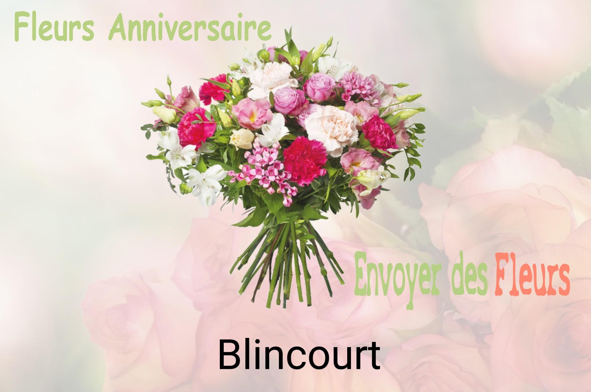 Bouquet de fleurs d’anniversaire livré à Blincourt
